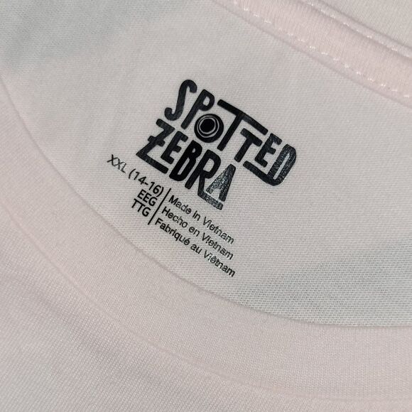 Spotted Zebra XXL 14-16 "yay-cation" pink tee shirt - Picture 2 of 2